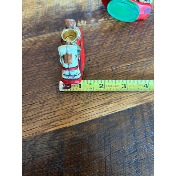 Vintage Rocking Horse Candle Holders - Set Of 2 Hand-Painted With Original Box C - Picture 11 of 11